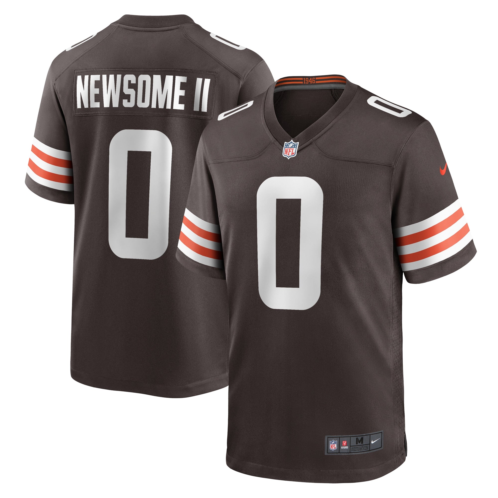 Greg Newsome II Cleveland Browns Nike Team Game Jersey   Brown