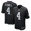 Men s Las Vegas Raiders  Aidan O Connell Black Game Jerseys