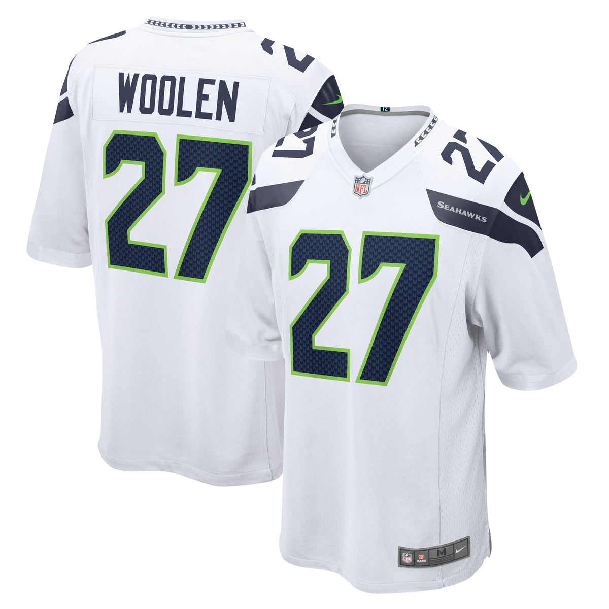 Tariq Woolen Seattle Seahawks Nike Game Player Jersey White