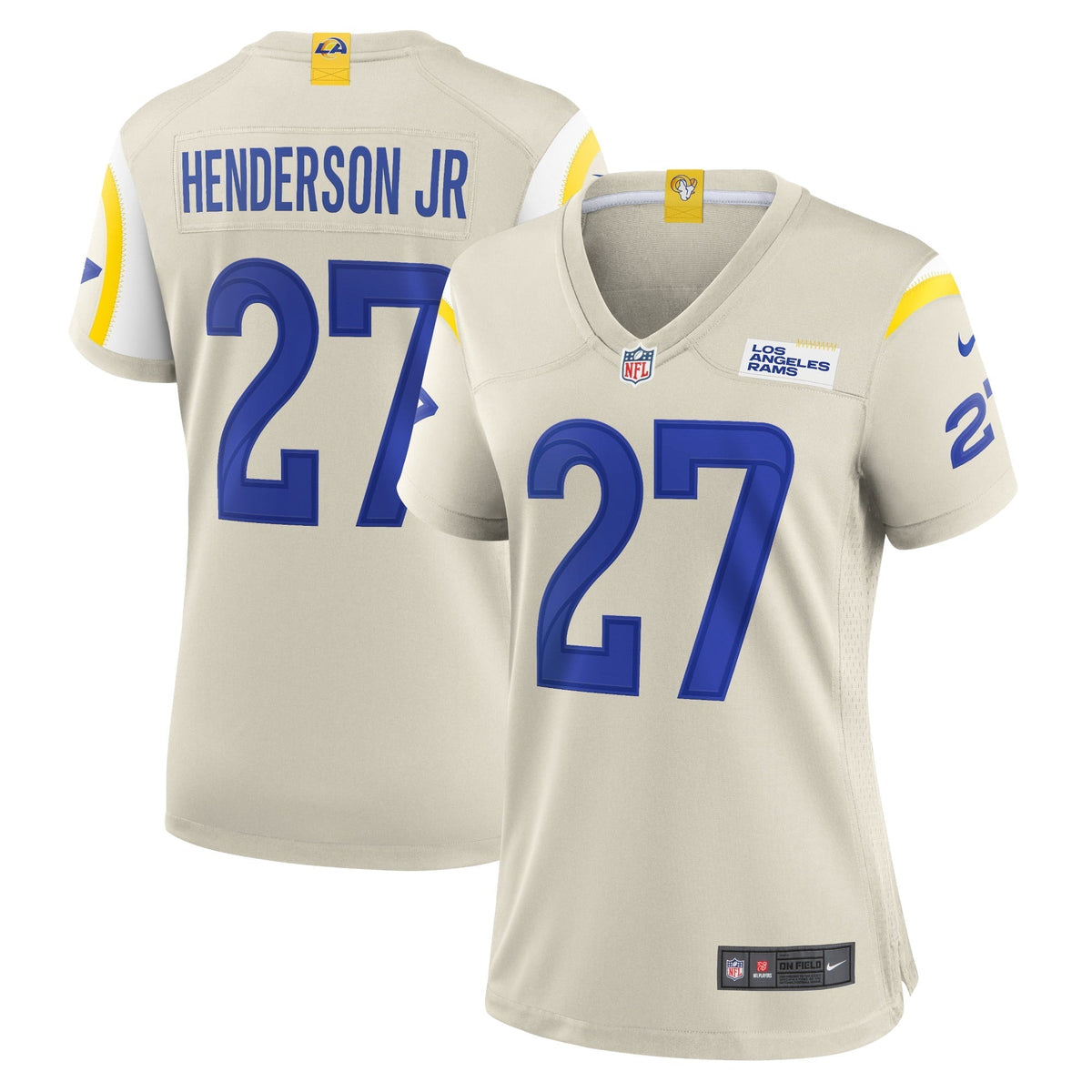 Women s Nike Darrell Henderson Jr. Bone Los Angeles Rams Player Game Jersey