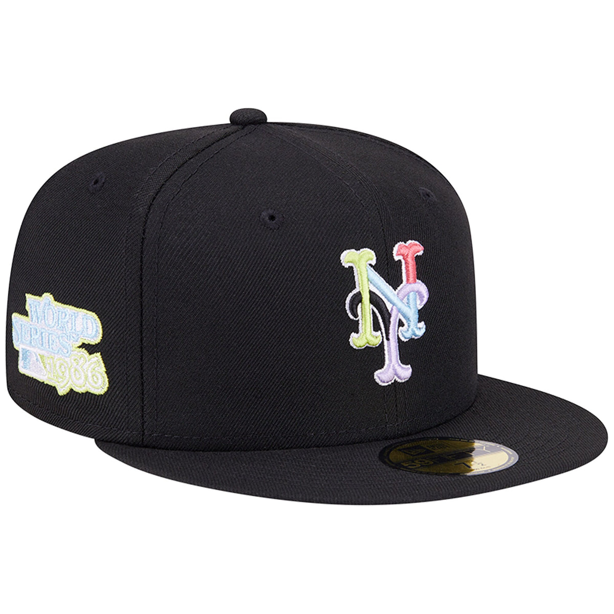 New York Mets New Era Multi-Color Pack 59FIFTY Fitted Hat - Black