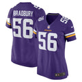 Women s Nike Garrett Bradbury Purple Minnesota Vikings Game Jersey