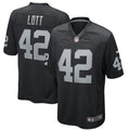 Ronnie Lott Las Vegas Raiders Nike Game Retired Player Jersey   Black