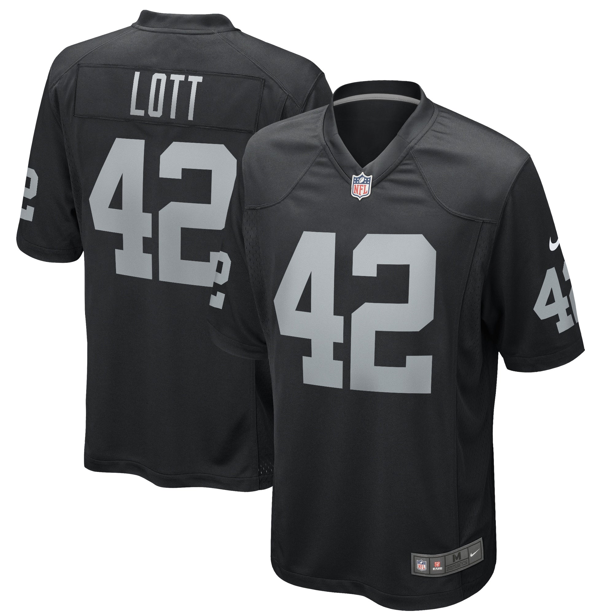 Ronnie Lott Las Vegas Raiders Nike Game Retired Player Jersey   Black