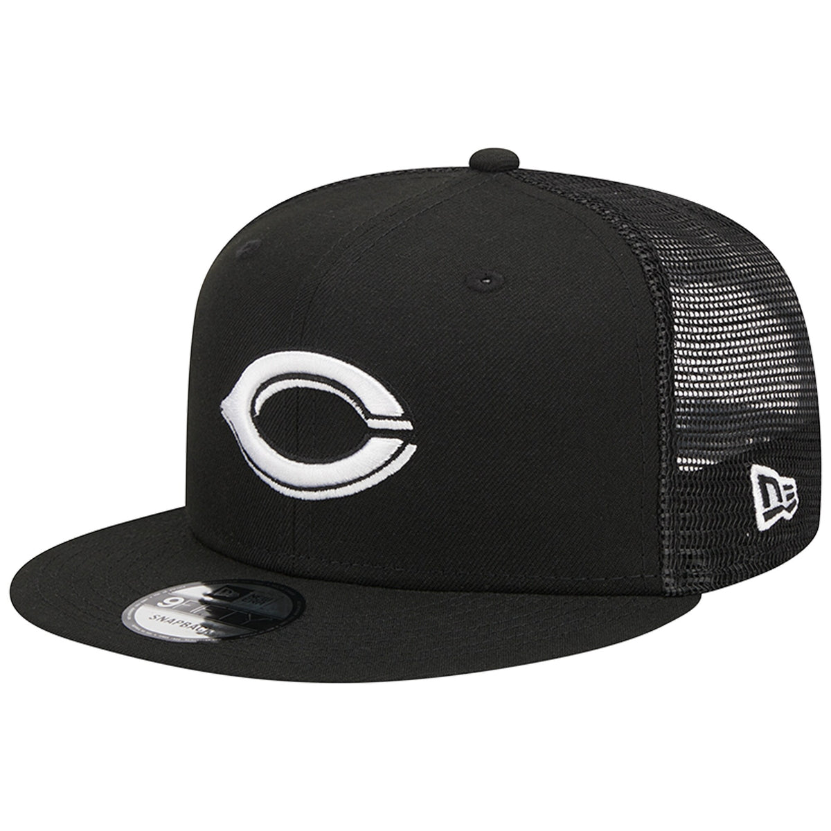 Cincinnati Reds New Era Trucker 9FIFTY Snapback Hat - Black