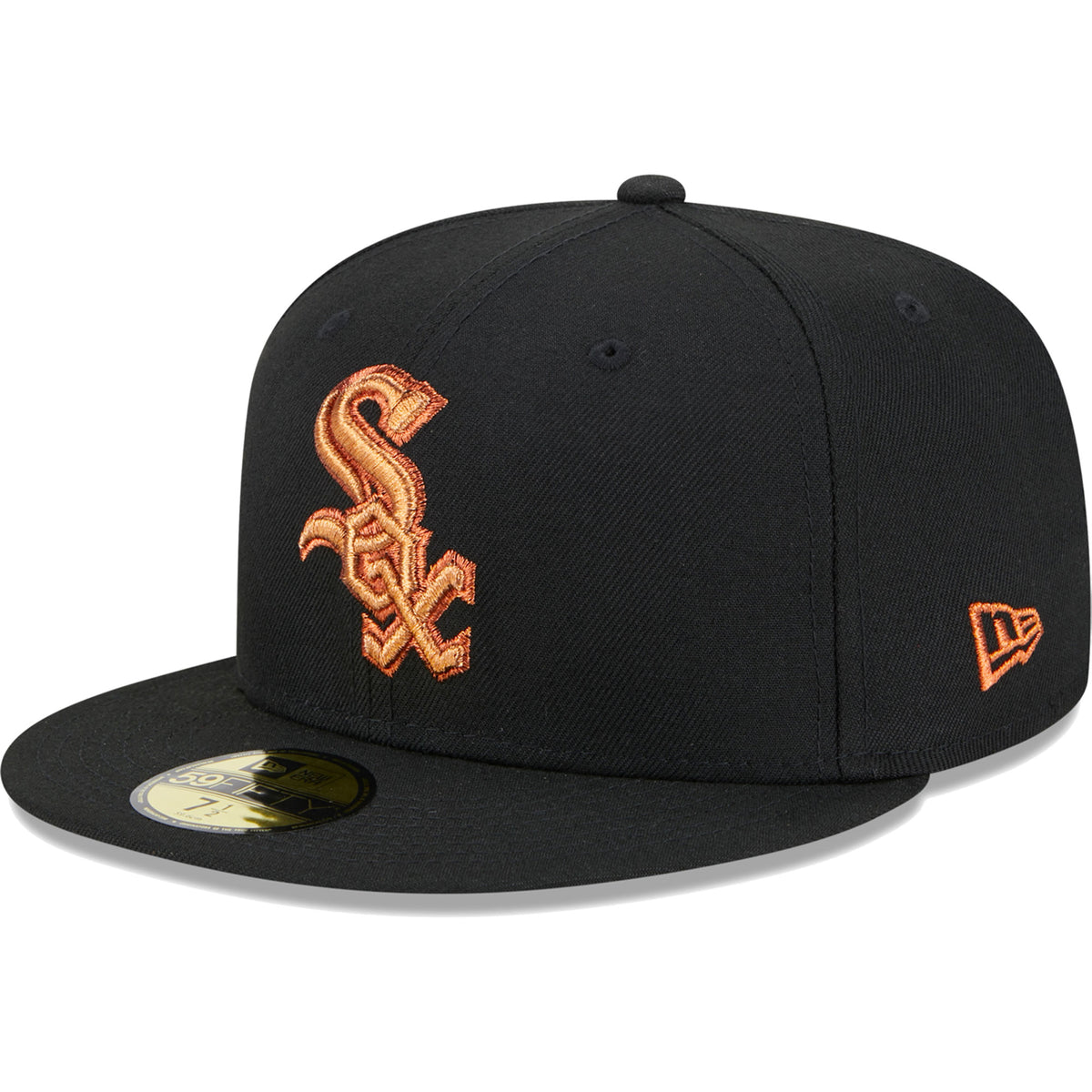 Chicago White Sox New Era Metallic Pop 59FIFTY Fitted Hat - Black