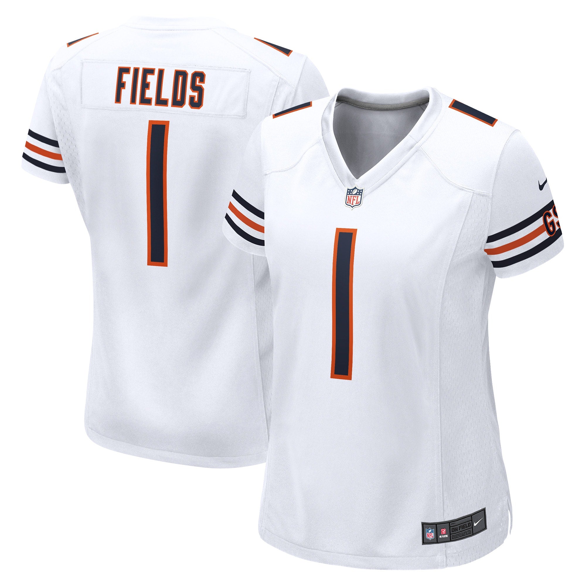 Justin Fields Chicago Bears Nike Women s Game Jersey   White