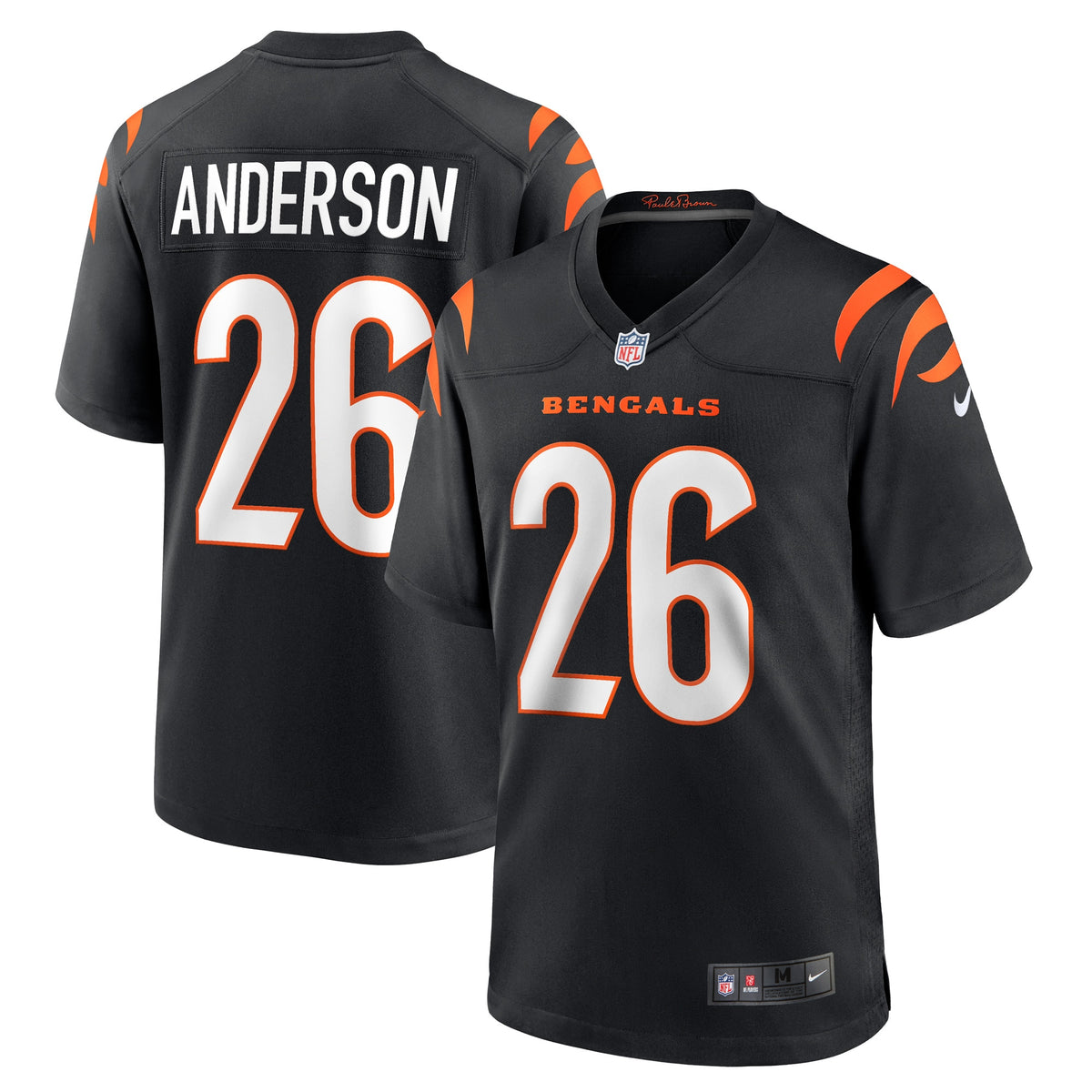 Tycen Anderson Cincinnati Bengals Nike Game Player Jersey   Black