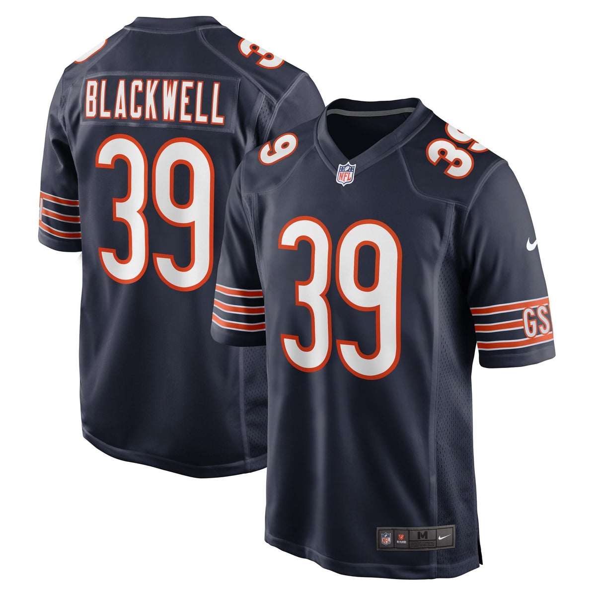 Men s Nike Josh Blackwell Navy Chicago Bears Game Player Jersey