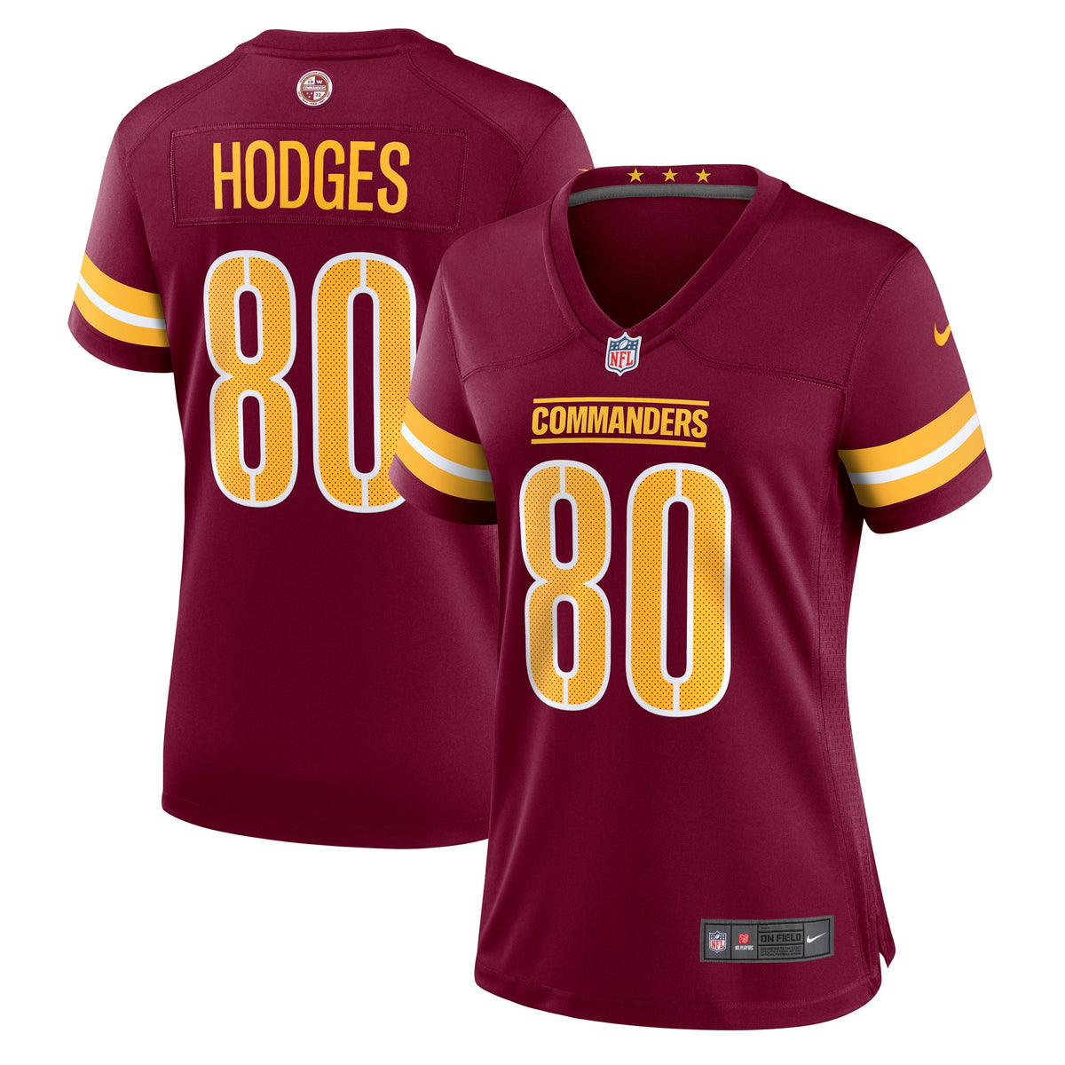 Curtis Hodges Washington Commanders Nike Women s Game Player Jersey   Burgundy