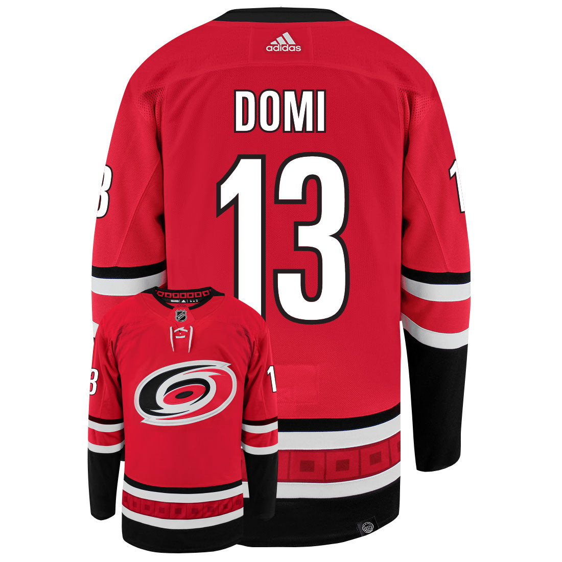 Max Domi Carolina Hurricanes Adidas Primegreen Authentic NHL Hockey Jersey