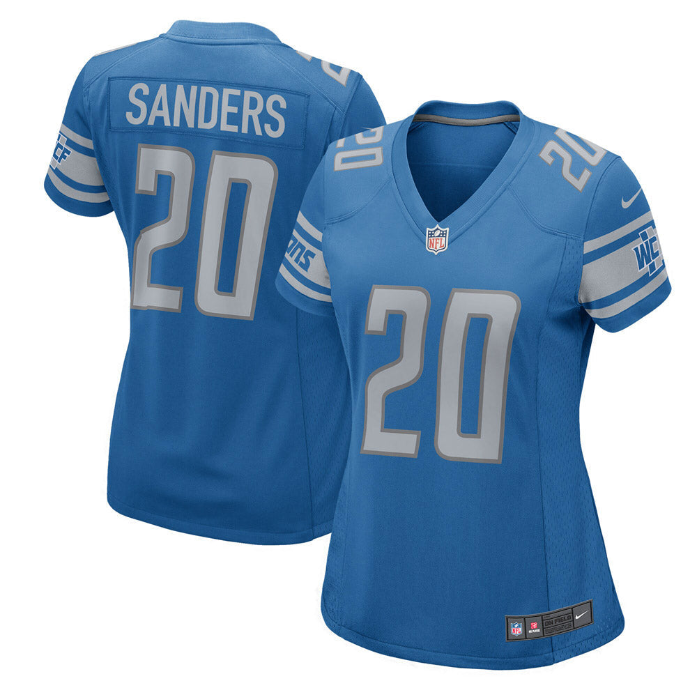 Women s Detroit Lions Barry Sanders 2017 Retired Player Game Jersey Blue