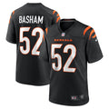Men s Nike Tarell Basham Black Cincinnati Bengals Team Game Jersey