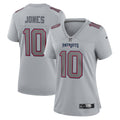 Women s Nike Mac Jones Gray New England Patriots Atmosphere Fashion Game Jersey