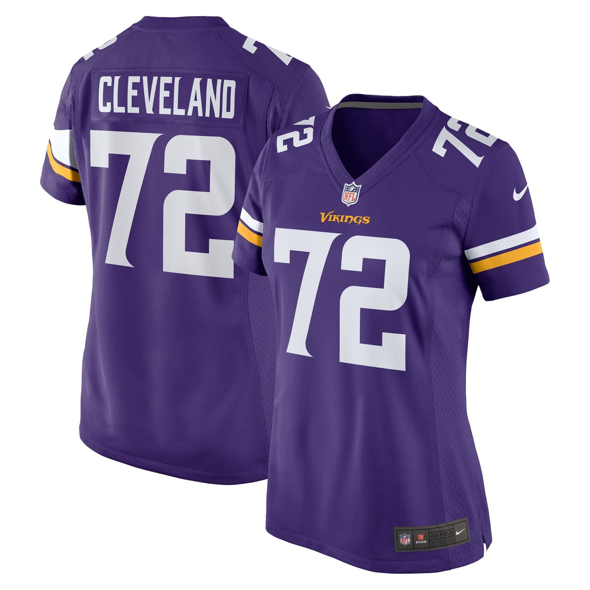 Women s Nike Ezra Cleveland Purple Minnesota Vikings Game Jersey