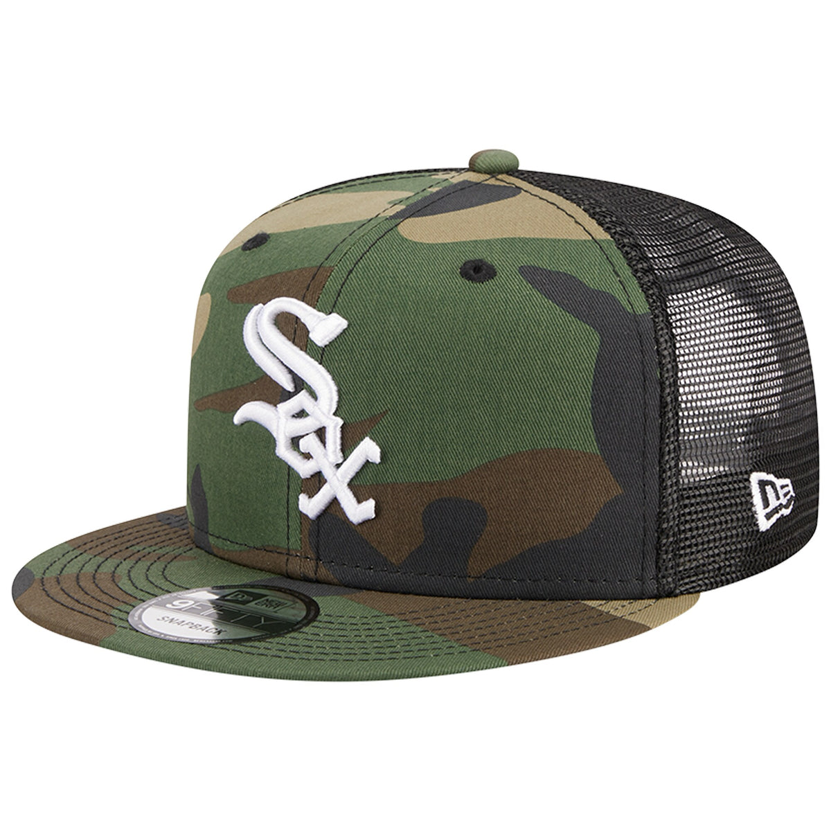 Chicago White Sox New Era Woodland Camo Trucker 9FIFTY Snapback Hat - Camo