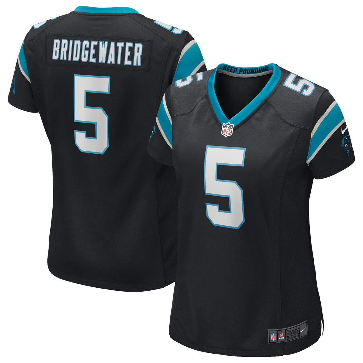 Teddy Bridgewater Carolina Panthers Nike Women s Game Player Jersey   Black