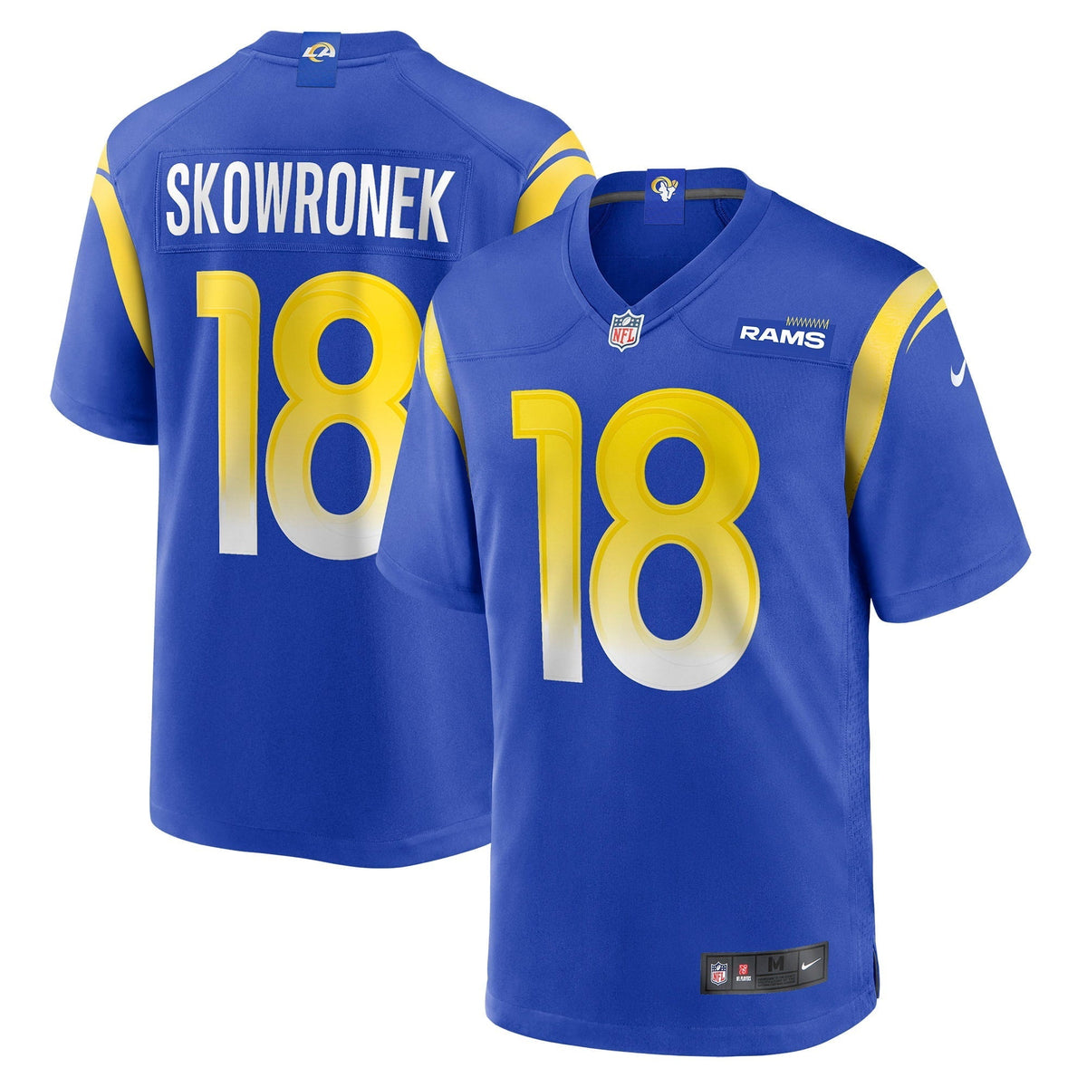 Men s Nike Ben Skowronek Royal Los Angeles Rams Game Jersey