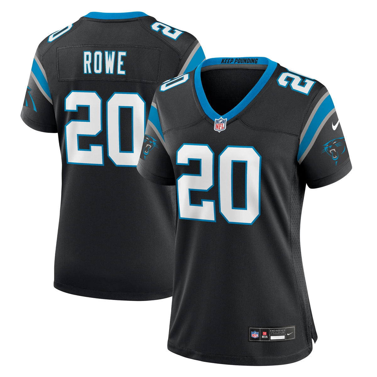 Eric Rowe Carolina Panthers Nike Women s Game Jersey   Black