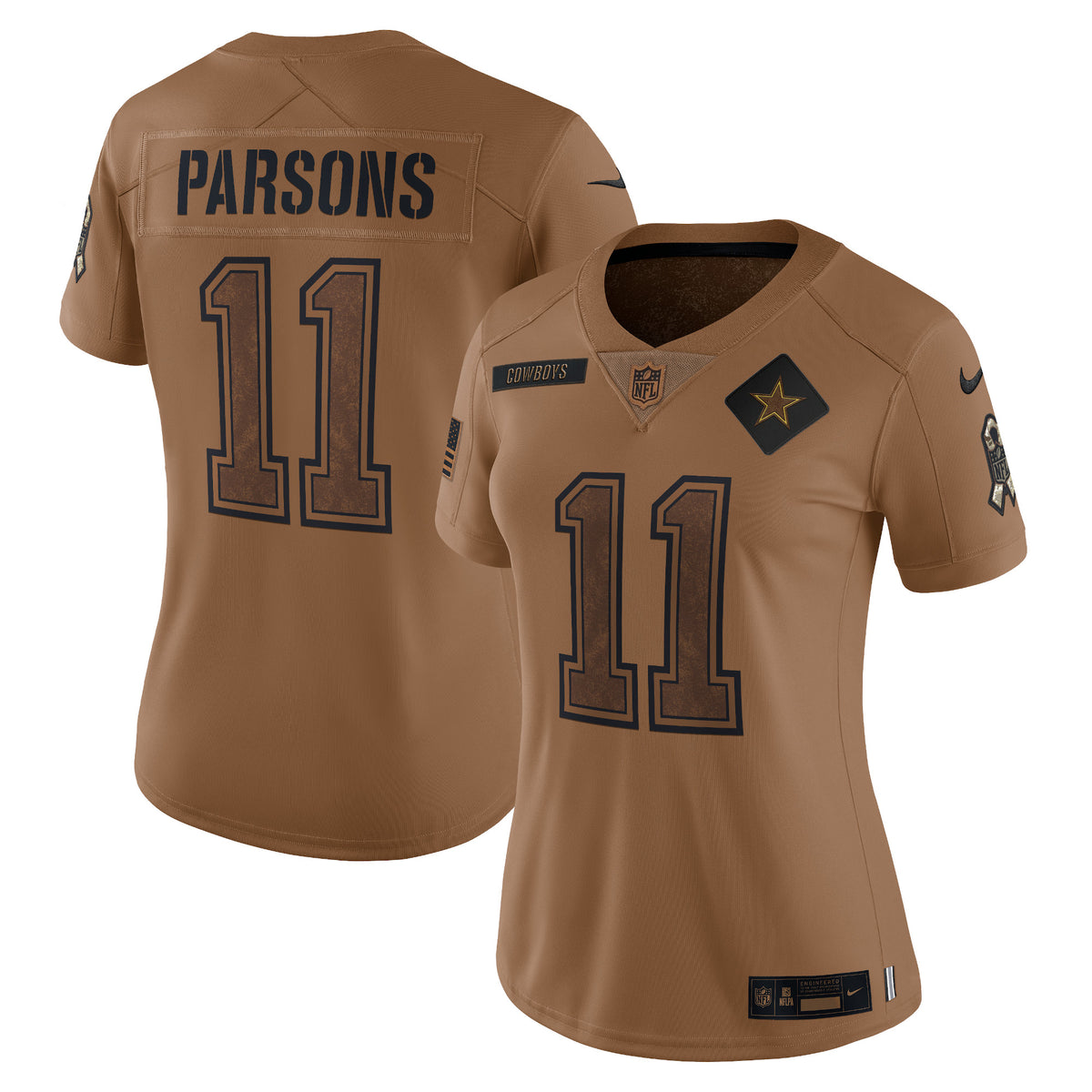 Micah Parsons Dallas Cowboys Nike Women s 2023 Salute To Service Limited Jersey   Brown