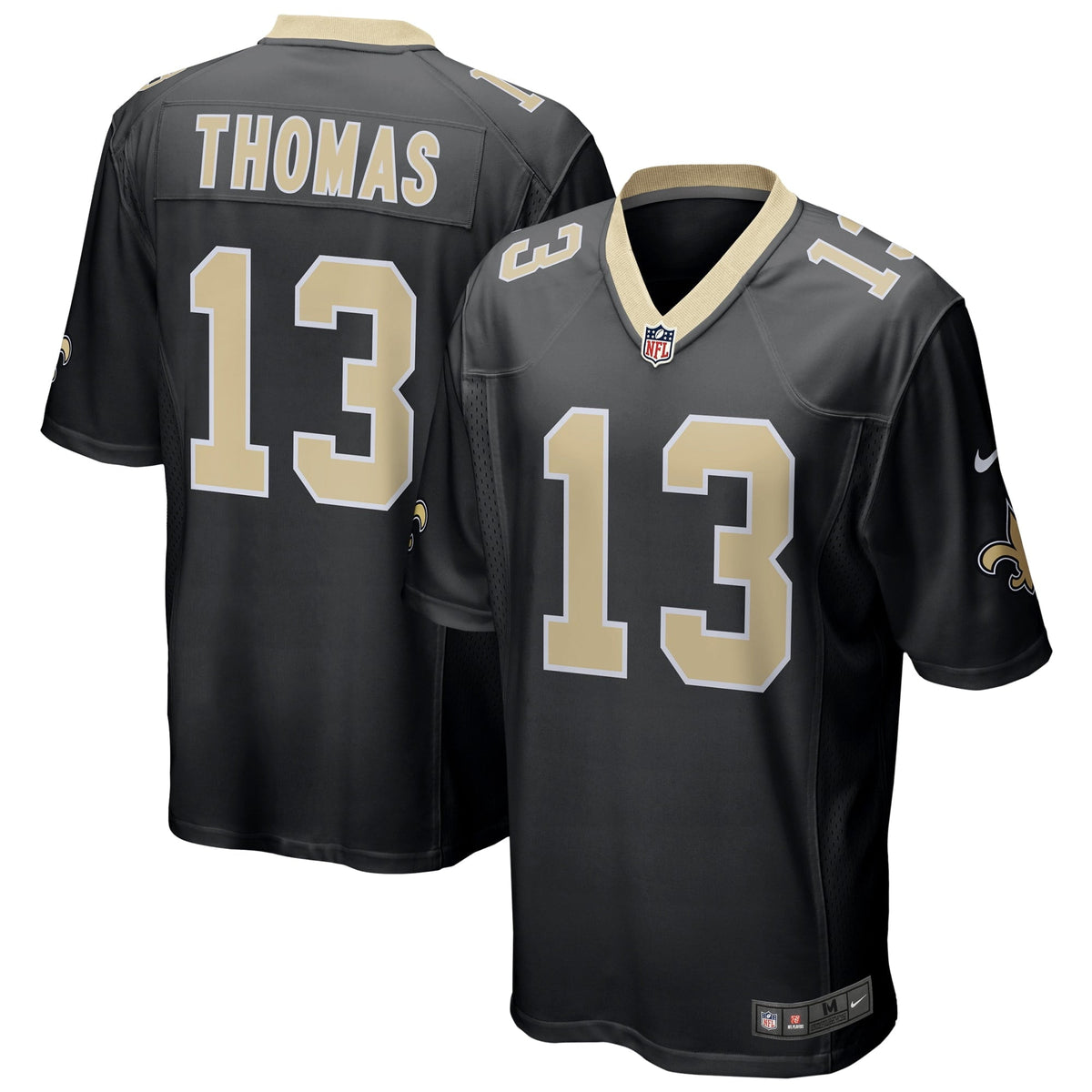 Men s Nike Michael Thomas Black New Orleans Saints Game Jersey