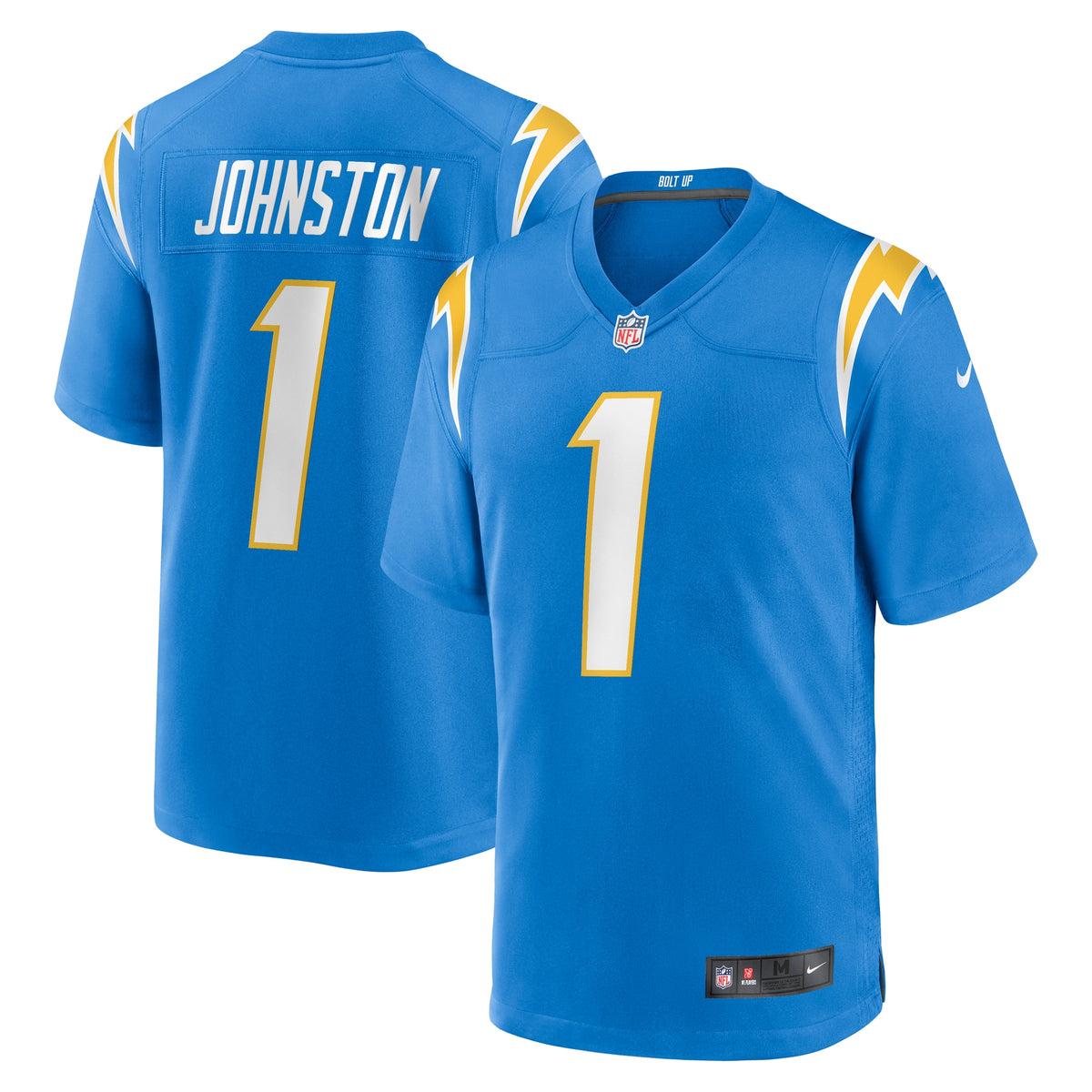 Quentin Johnston Los Angeles Chargers Nike 2023 NFL Draft First Round Pick Game Player Jersey   Powder Blue