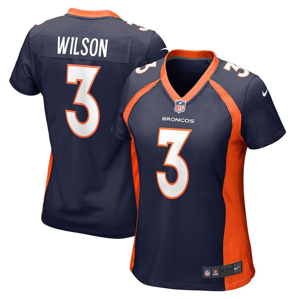 Women s Denver Broncos Russell Wilson Alternate Game Jersey Navy