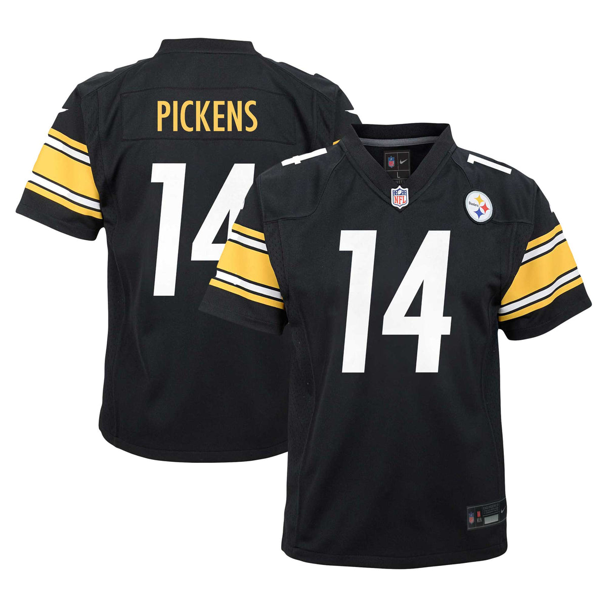 George Pickens Pittsburgh Steelers Nike Youth Game Jersey   Black