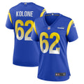 Women s Nike Jeremiah Kolone Royal Los Angeles Rams Team Game Player Jersey