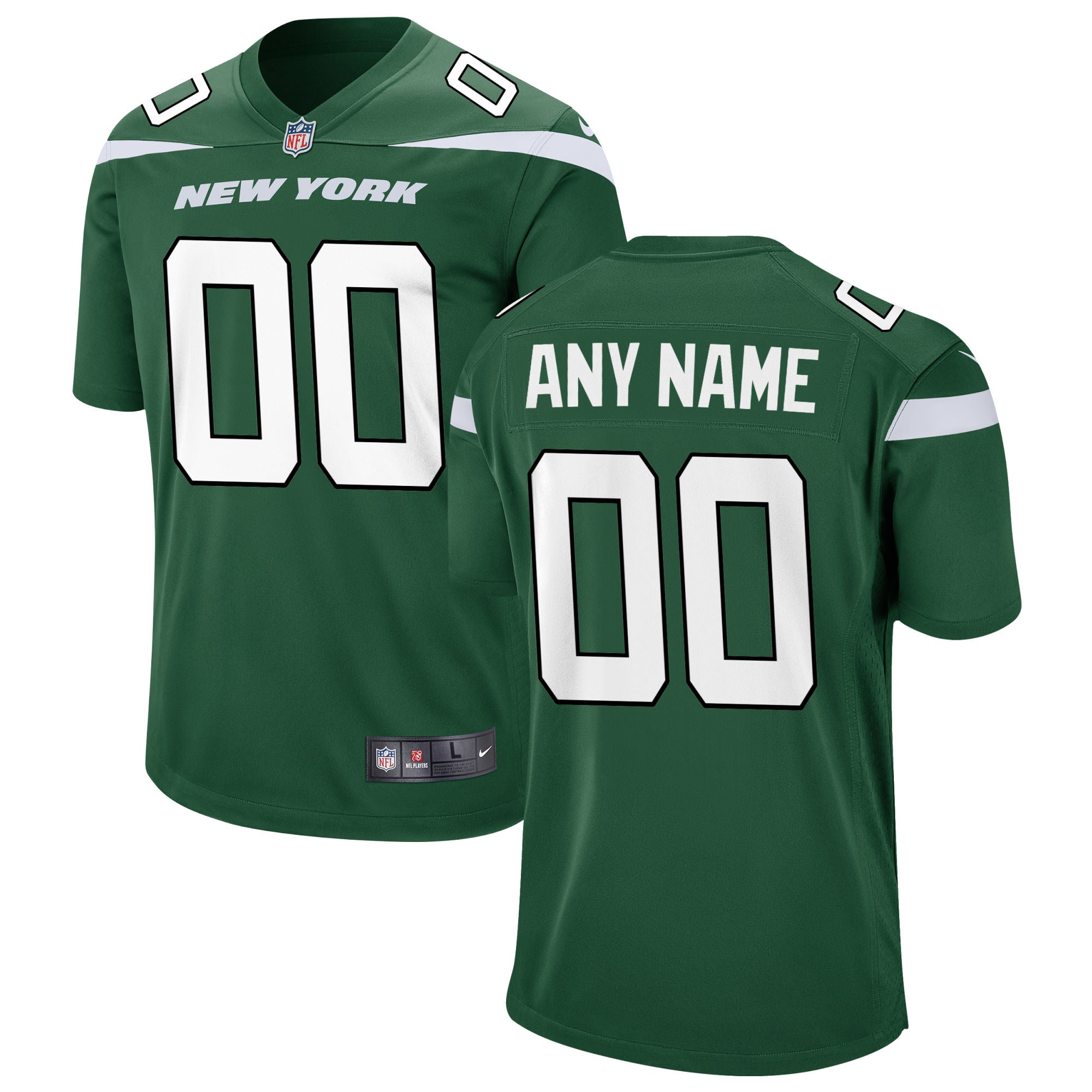 New York Jets Nike Game Custom Jersey   Gotham Green