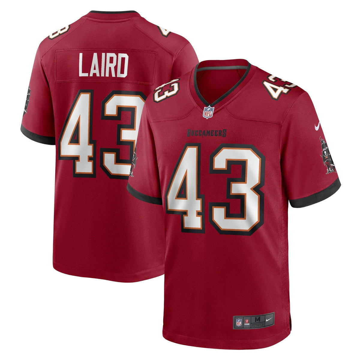 Men s Nike Patrick Laird Red Tampa Bay Buccaneers Game Player Jersey