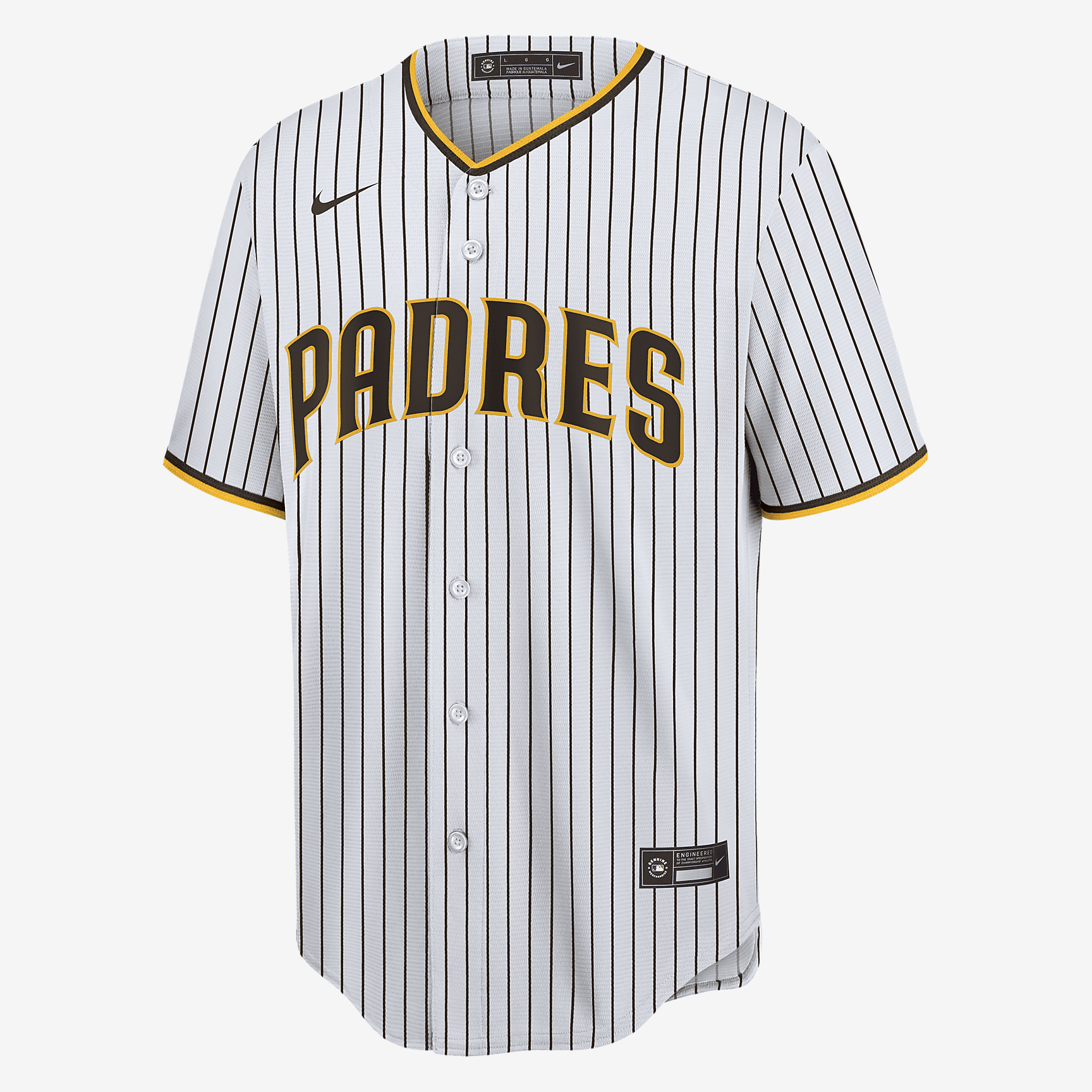 MLB San Diego Padres (Manny Machado) Men's Replica Baseball Jersey - White/Brown
