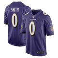 Men s Nike Roquan Smith Purple Baltimore Ravens Team Game Jersey