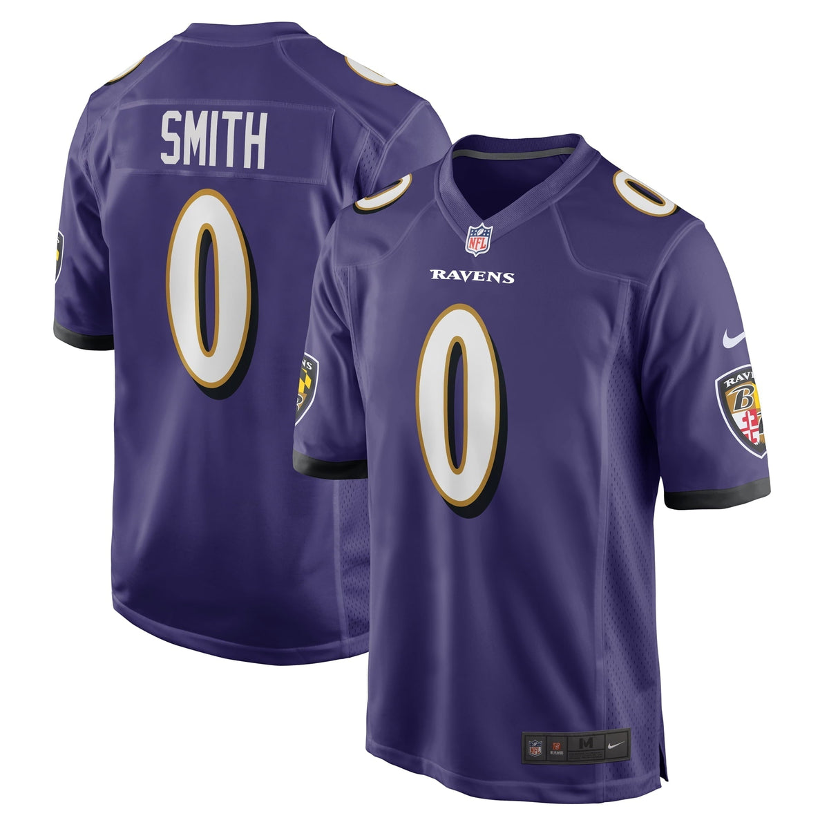 Men s Nike Roquan Smith Purple Baltimore Ravens Team Game Jersey
