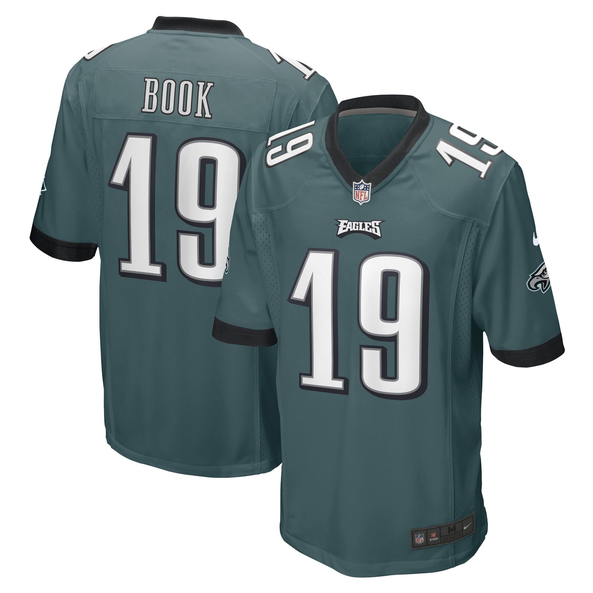 Men s Nike Ian Book Midnight Green Philadelphia Eagles Game Player Jersey