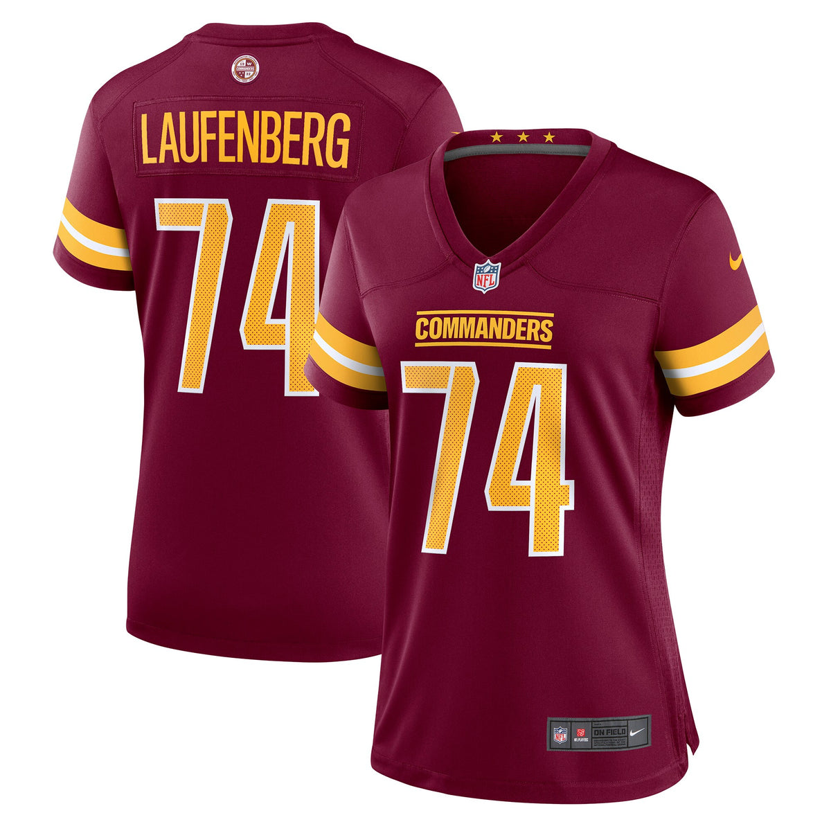 Nolan Laufenberg Washington Commanders Nike Women s Game Jersey   Burgundy
