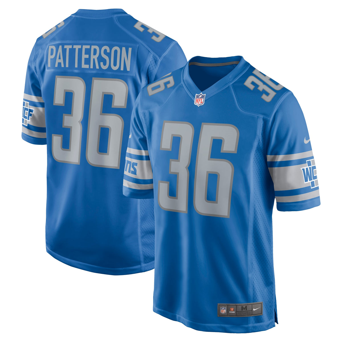 Riley Patterson Detroit Lions Nike Team Game Jersey   Blue