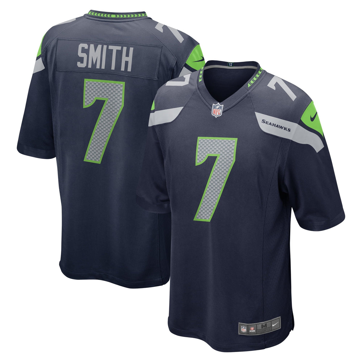 Men s Nike Geno Smith College Navy Seattle Seahawks Game Jersey