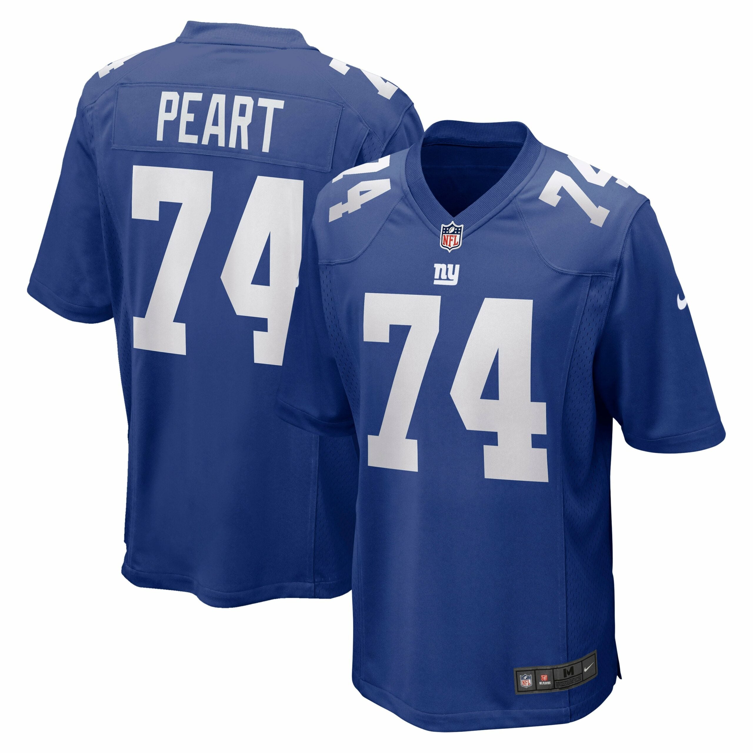 Men s Nike Matt Peart Royal New York Giants Game Jersey
