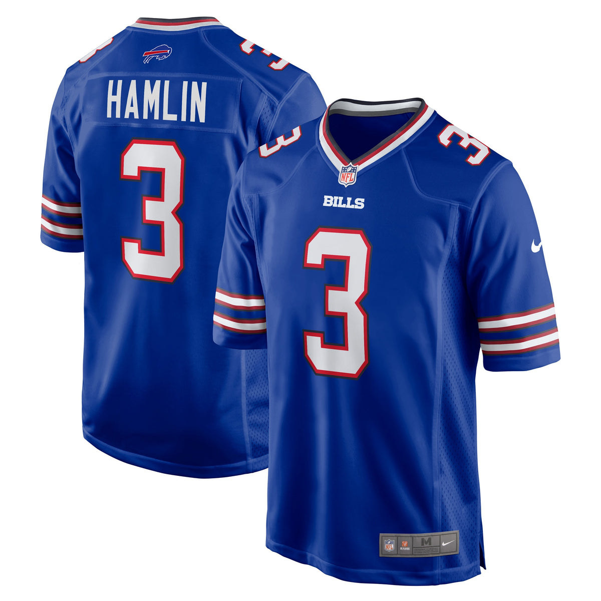 Damar Hamlin Buffalo Bills Nike Home Game Player Jersey   Royal