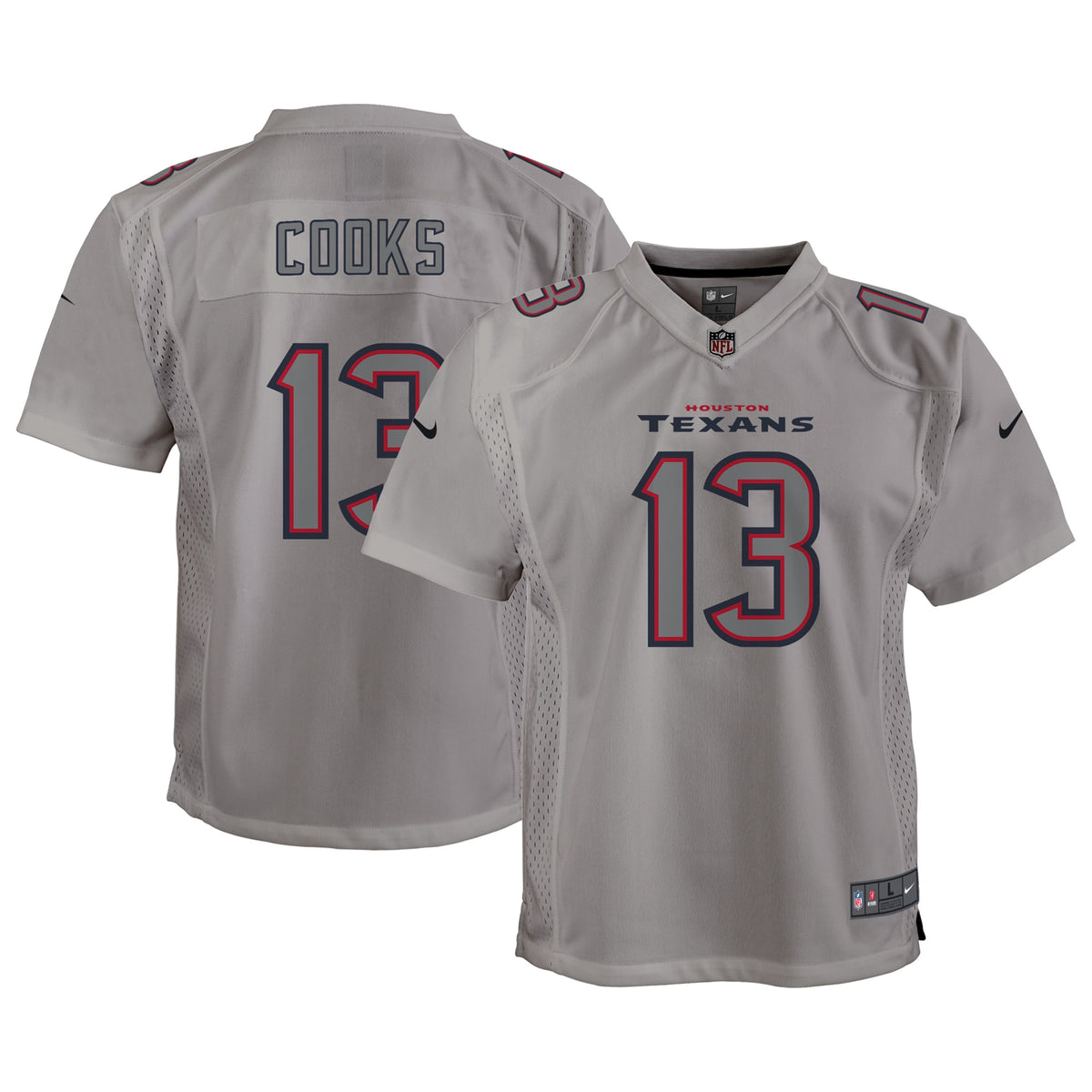 Brandin Cooks Houston Texans Nike Youth Atmosphere Game Jersey   Gray