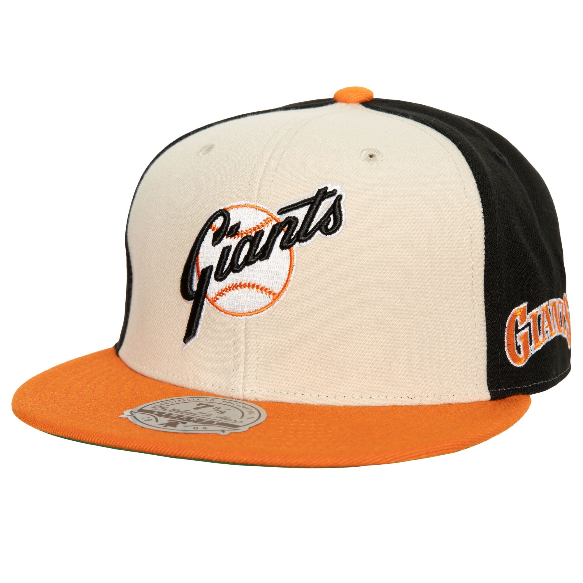 San Francisco Giants Mitchell & Ness 25 Years Homefield Fitted Hat - Cream/Orange