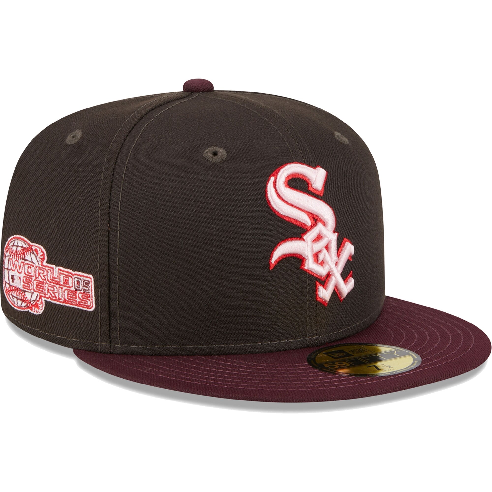 Chicago White Sox New Era Chocolate Strawberry 59FIFTY Fitted Hat - Brown/Maroon