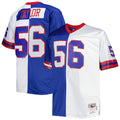 Lawrence Taylor New York Giants Mitchell Ness Big Tall Split Legacy Retired Player Replica Jersey Royal/White