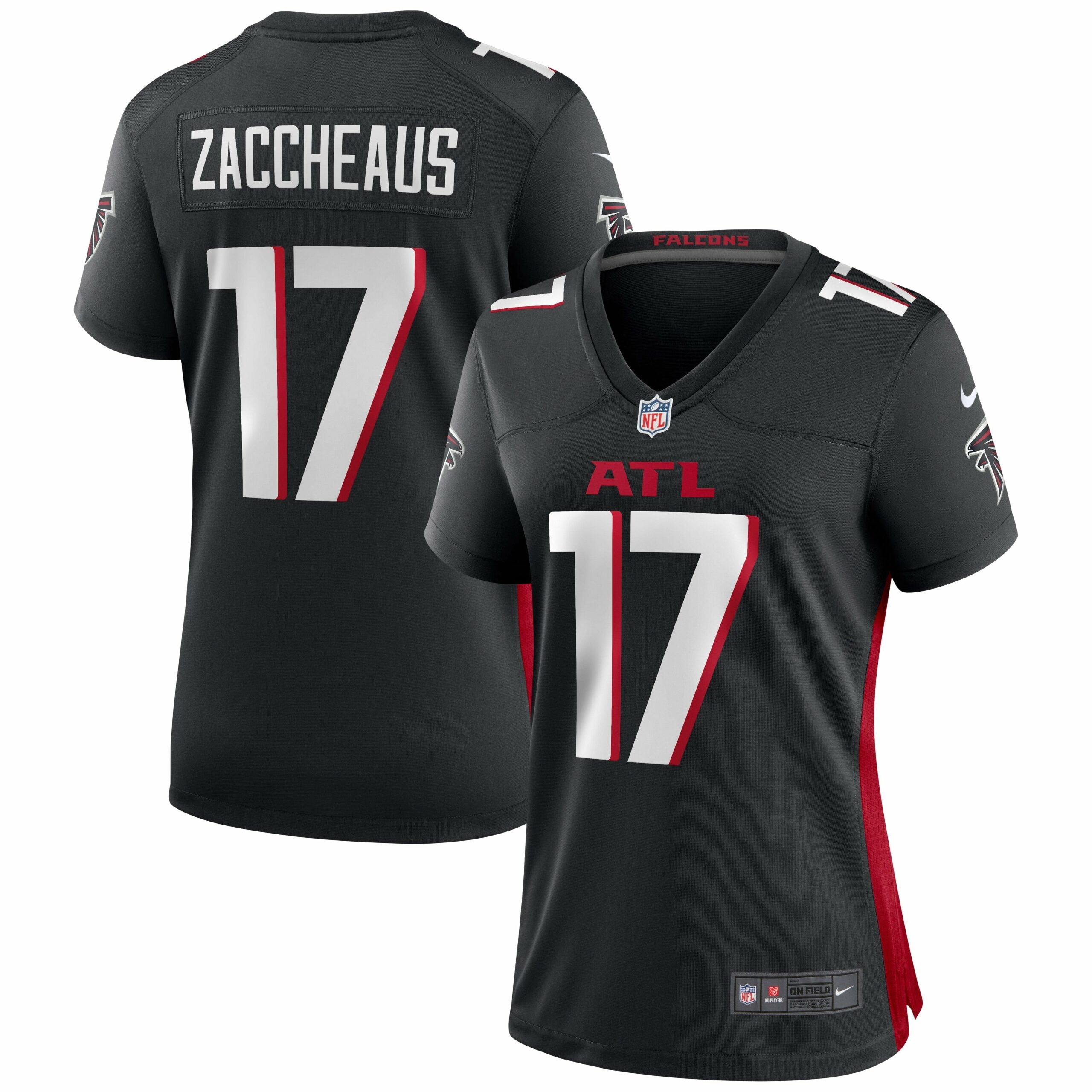 Women s Nike Olamide Zaccheaus Black Atlanta Falcons Game Jersey