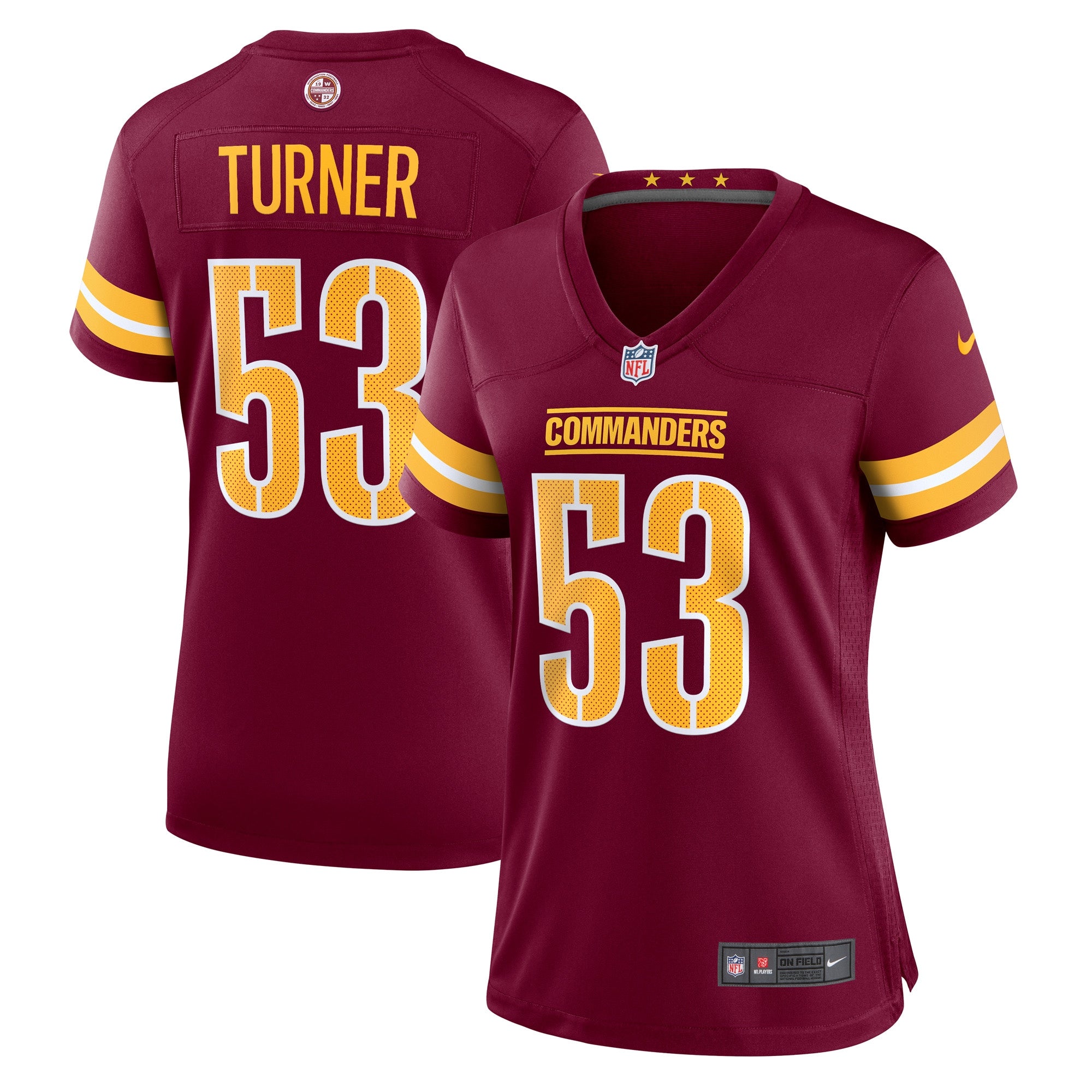 Trai Turner Washington Commanders Nike Women s Player Game Jersey   Burgundy