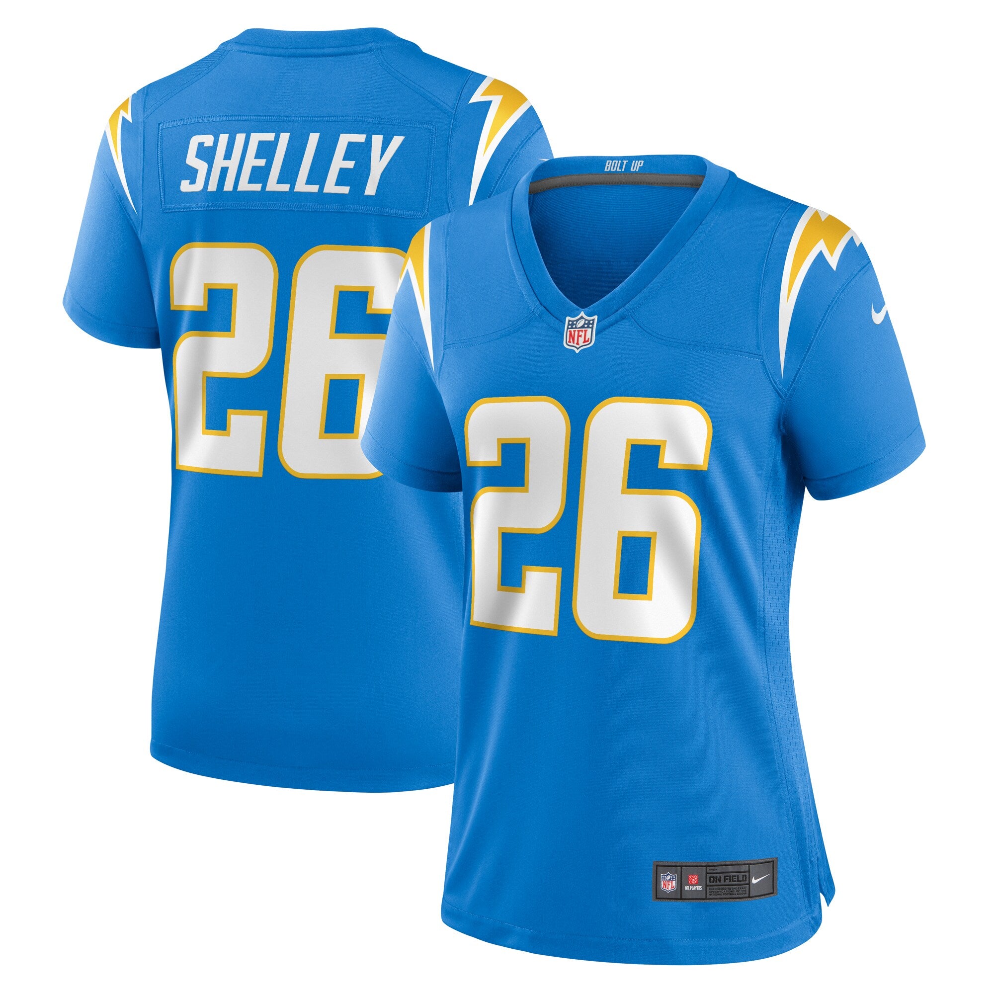 Duke Shelley Los Angeles Chargers Nike Women s Team Game Jersey    Powder Blue