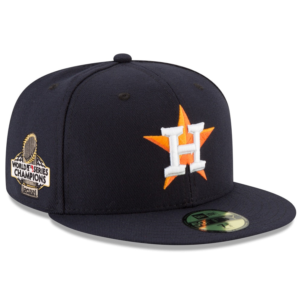 Houston Astros New Era 2022 World Series Champions Home Side Patch 59FIFTY Fitted Hat - Navy