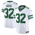 Men s Nike Michael Carter White New York Jets Legacy Vapor F.U.S.E. Limited Jersey