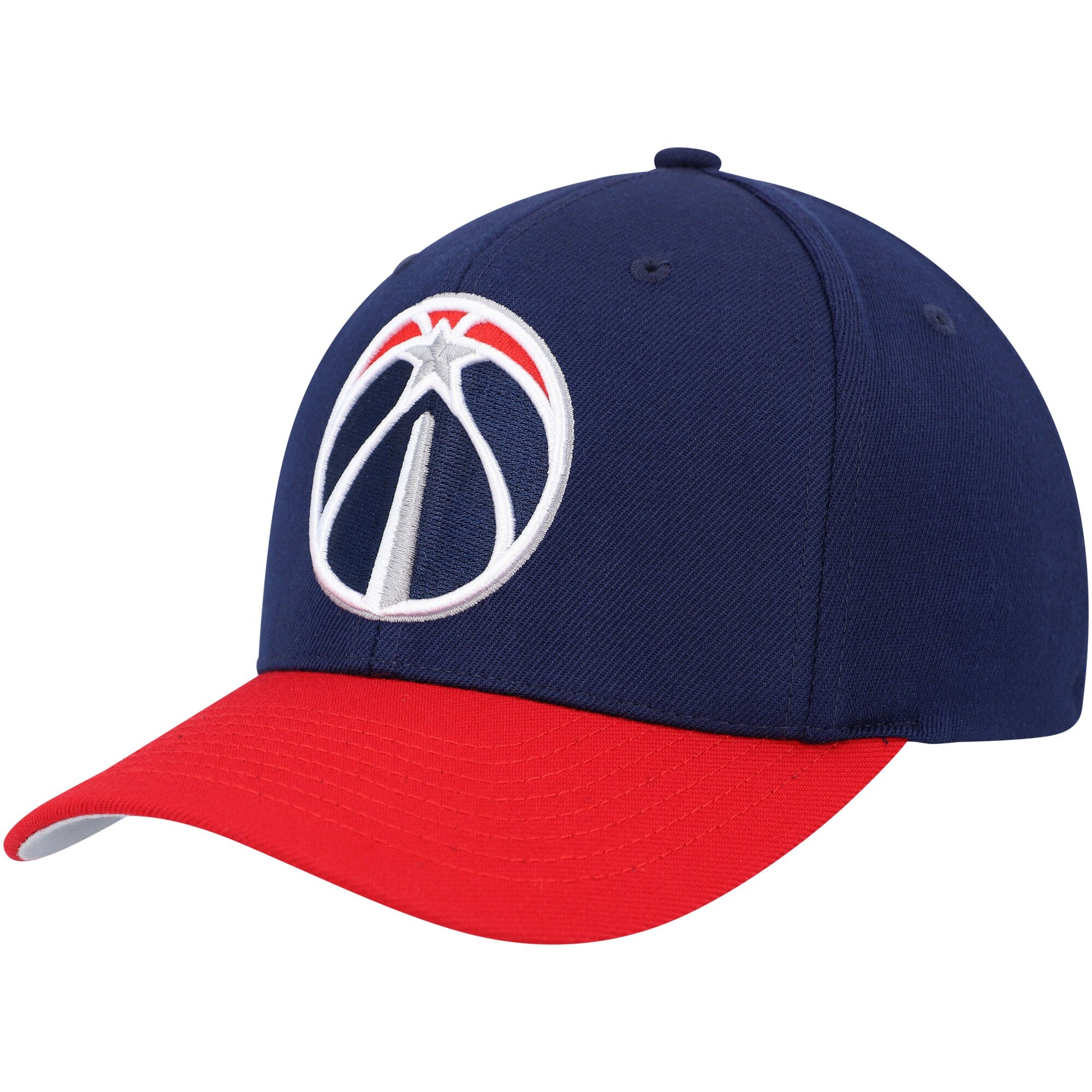 Washington Wizards Mitchell & Ness MVP Team Two-Tone 2.0 Stretch-Snapback Hat - Navy/Red